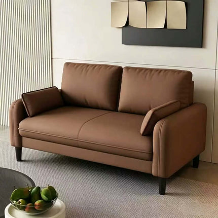 Normic Modern Simple Two-Person Frame Movable Small Sofa for Apartment Living Room Bedroom Clothing Store Rental House