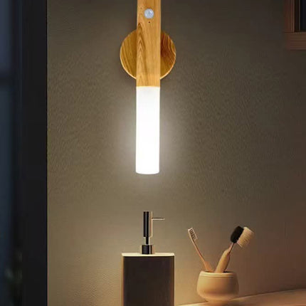 LED Night Light Modern Design White Shade Wall Lamp With 50000 Hours Lifespan for Bedroom