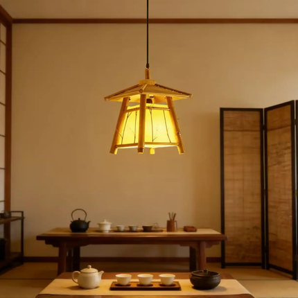 Natural Bamboo Temple Pendant Light Asian Zen Hanging Lamp for Hotel Lobby Spa Cafe Tea Room Handmade Woven Bamboo Decor

Share