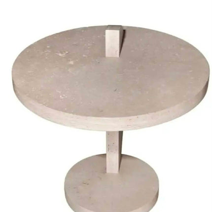 Modern Design Extendable Natural Travertine Stone Coffee Table For Small Apartment Home Living Room For Sofa Side Leisure Use