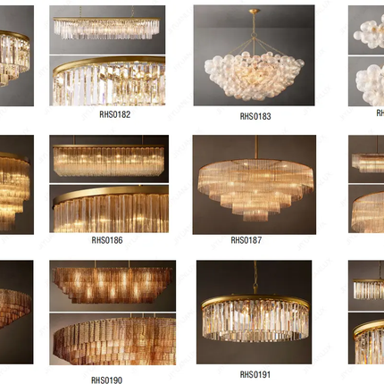 Custom Staircase Long Chandelier Lights Hotel Foyer Bubble Clear Glass Cascade Pendant Lamp