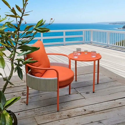 Garden Furniture Sofa Set Outdoor Furniture Bistro Patio Furniture Lounge with Side Table Spot Inventory