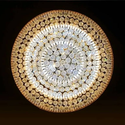 Modern Crystal Ceiling Light LED Hallway Stair Decorative Lighting Ceiling Pendant Lamp Stainless Steel Crystal Lamp