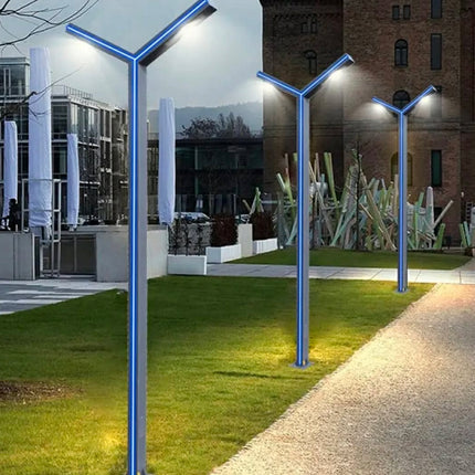 Garden Lights Aluminum Y-Shaped Outdoor Waterproof Courtyard Light 3M Solar Powered Garden Lights Decorative Garden Lighting