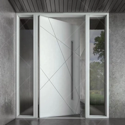 Luxurious Metal Security Door Modern Outer Door Pillar Front Door