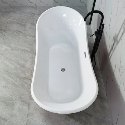 Ergonomic Freestanding Bathtub Italian Design Dual-Color Sophisticated Space Masterpiece