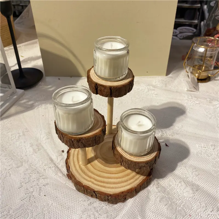 3 Tier Cupcake Stand Wood Cup Cake Tier Stand Farmhouse Tiered Tray Decor Set Wooden Serving Tray