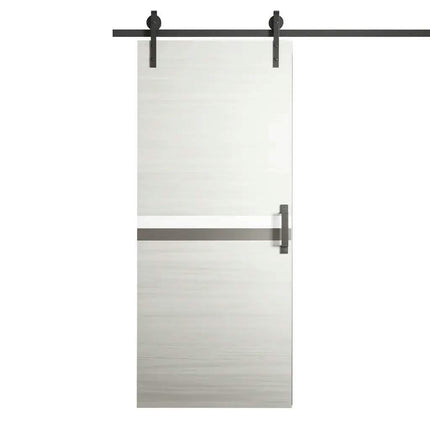 Crazy ELF Modern Barn Door 36 x 80 Melamine Sliding Interior Door With Track Kit