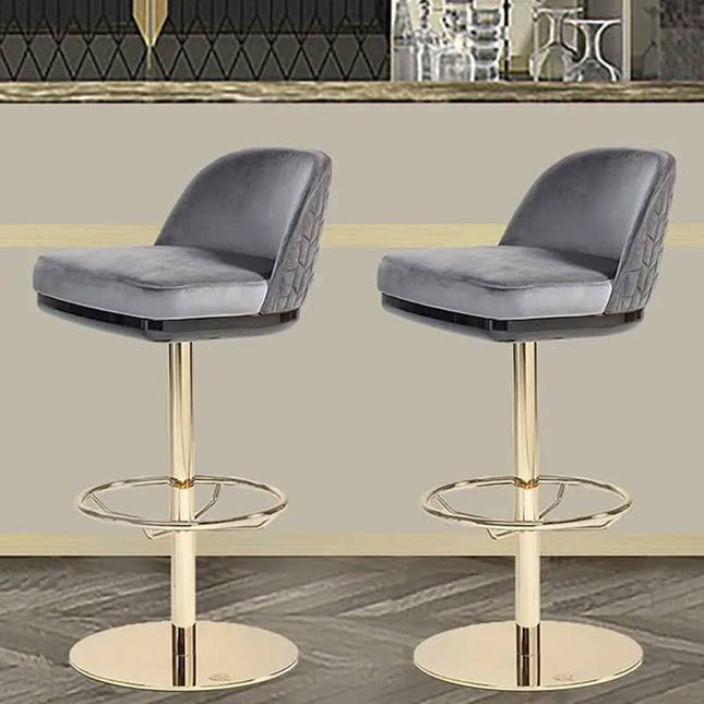 Stainless Steel Front Desk Bar Chair Home High Chair Bar Front Desk Jewelry store Modern Light Luxury Lifting Rotary Stool