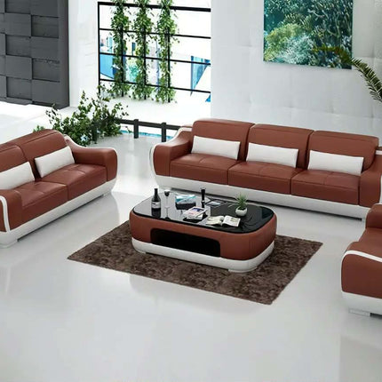 Living Room Furniture Sofa Set Modern Couch Luxury Leather Sofa Set Living Room New Design