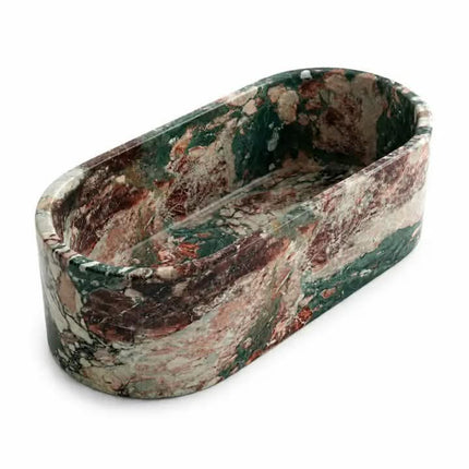 Premium Grade Unique Natural Four Seasons Green Marble Freestanding Bathtub For Comfortable Bathroom Interior Furniture Design