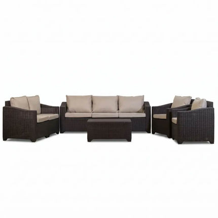 Luxury Durable modular Round Curved Synthetic Rattan Sofa Set with Removable Waterproof Cushions for Outdoor Patio Garden