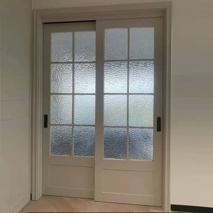 Epoxy Live Edge Solid Wood Barn Doors Custom Sized Luxury Villa Decor Epoxy Sliding Clear Resin Barn Doors