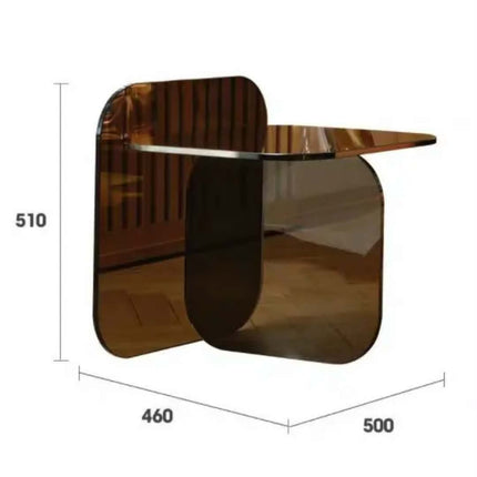 Light Luxury Acrylic Sofa Side Table Living Room Small Creative Transparent Coffee Table