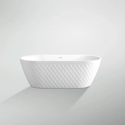 Modern Patterned Pure Acrylic Freestanding Bathroom Bath Tub Customized Gloosy White Color Soaking air Massage Bathtub