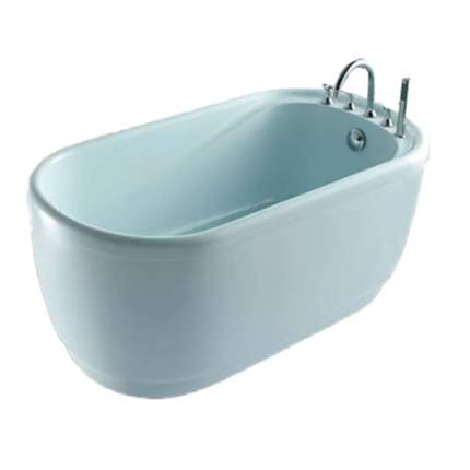 Acrylic Yellow Adult Hot Tub Acrylic Clawfoot Freestanding Bathtub