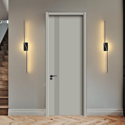 Interior Modern Design MDF Waterproof Eco-Friendly Termite-Resistant Flush Doors for Living Room Kitchen Hotel Bathrooms