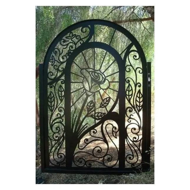 Luxury Antique Wrought Iron Fancy Main Gate Design Driveway Gate Design Garden Steel Gate