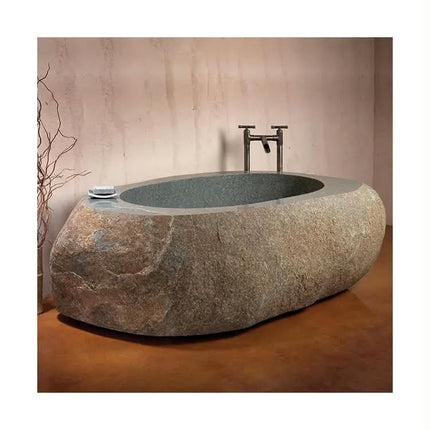 Custom Hand Carved Large Black Solid Stone Marble Bathtub Freestanding Statue Sculpture