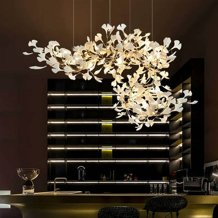 Lighting Deco Hanging Crystal Lights Modern Lamp Chandelier Swag Contemporary Art Ceiling Fitting Large Pendant Light