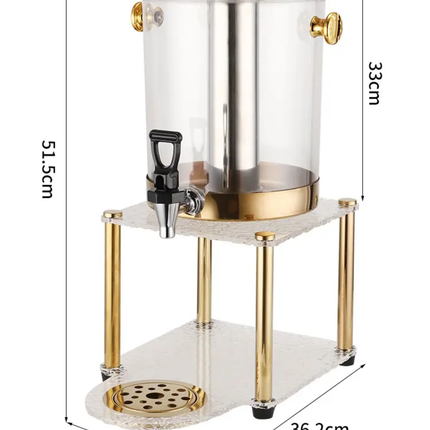 Hotel Catering Stainless Steel 8L Self-Service Beverage Dispenser Cold Drink Water Dispenser Machine For Juice Beverage Water