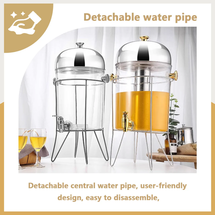 Cold Plastic Body Stainless Steel Beverage Buffet Water Juice Drink Dispenser