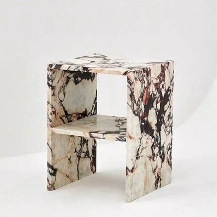 Customized Modern Luxury Design Natural Calacatta Viola Marble Rectangular Coffee Table Durable Home Furniture