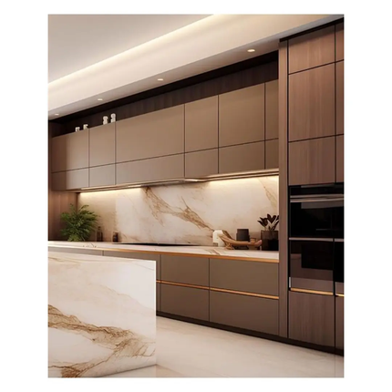 CBMmart 2026 New White Matt Lacquer European Luxury Modern High Gloss Acrylic Designs Kitchen Cabinet Sets