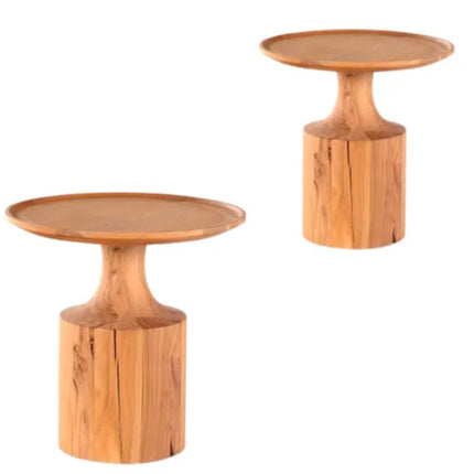 Handmade Wooden Side Table For Living Room Decor New Arrival Compact Bedside Table With Drawer Rustic Style Home Furniture
