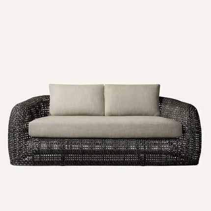 Luxury Aluminum Outdoor Furniture Set Hotel Rattan Sofa Patio Furniture Outdoor Waterproof Garden Rattan Sofa Pool Sun Lounger