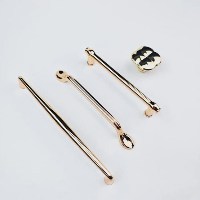 Modern Gold Cabinet Handles Set – Sleek Drawer Pulls & Decorative Knobs for Kitchen and Furniture Hardware
