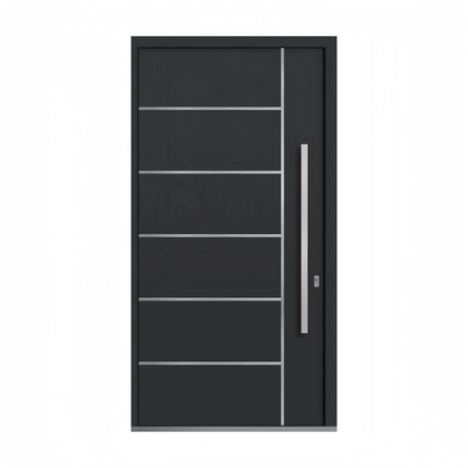 Latest Design Custom Home Entry Security Villa Main External Entrance Aluminum Modern Pivot Door Front Doors Security Gate