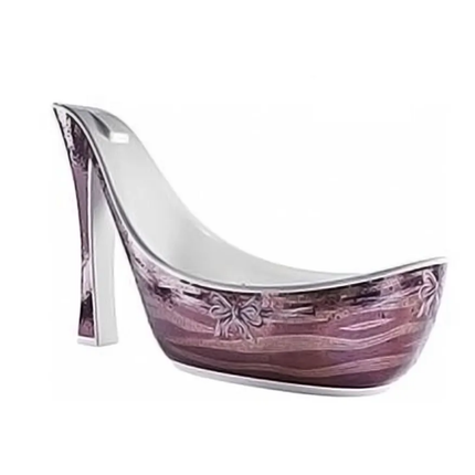 High Heels Shape Free Standing Cast Stone Modern Bathtub