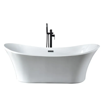 Ergonomic Freestanding Bathtub Italian Design Dual-Color Sophisticated Space Masterpiece