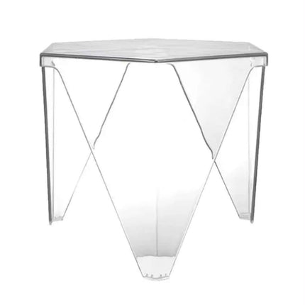 Modern Acrylic Side Table Clear Plastic End Table Minimalist Small Coffee Table For Living Room Furniture