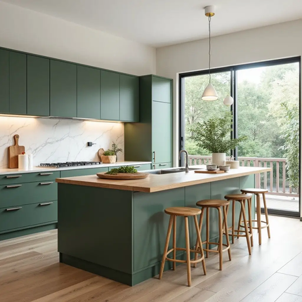 CBMmart Modern Customized Kitchen Cabinet Furniture Modular Kitchen Wall Cabinet For Villa Apartment and Hotels