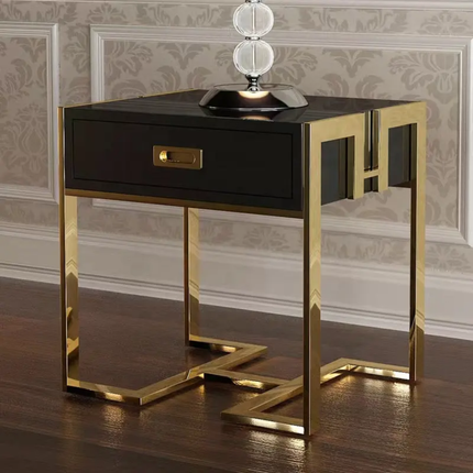Moderno luxury TV stand stainless steel leg with acrylic wooden TV cabinet for living room bedroom hall workshop entry
