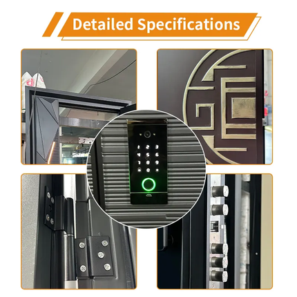Chinese Entrance Door Steel Exterior Large Front Doors Design For Houses Modern Pivot  Security Entry Doors