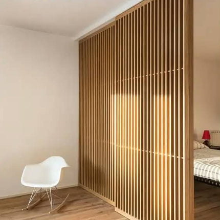 High Quality Wood Grain Sliding Interior Soundproof Door Slatted Barn Doors For House