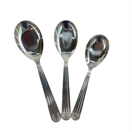 OEM/ODM Roman-Column 304 Stainless Steel Hotel-Grade Thickened Flat-Bottom Soup Spoon Mirror Finish Modern Minimalist
