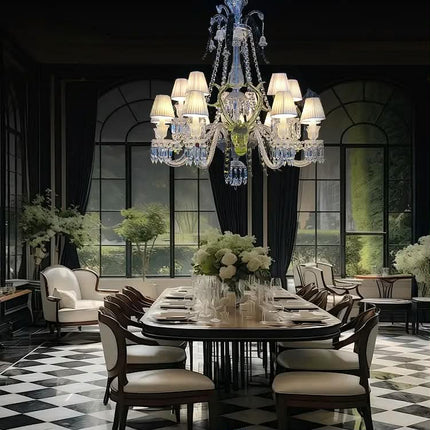 Light Luxury Modern Crystal Chandelier Customized Villa Engineering Hotel Lobby