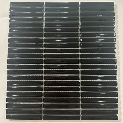 30×30 Black Glazed Porcelain Ceramic Matt Mosaic Tile for Crafts Kitchen or Bathroom Decoration