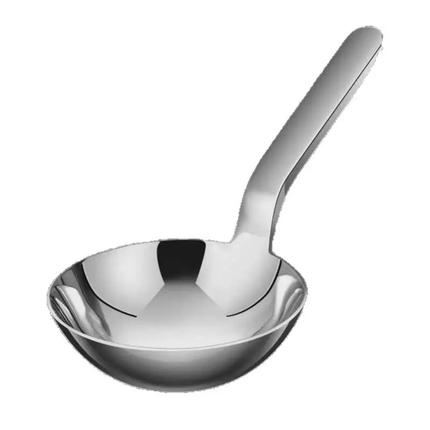 High Stainless Steel Short-Handle Mirror Modern Minimalist Large Head Food-Grade Soup Spoon Serving Household