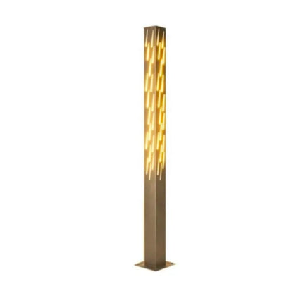Modern Style Aluminum LED Bollard Light For Villa Courtyard IP65 Waterproof Garden Lamp Pole With Electric Power Supply