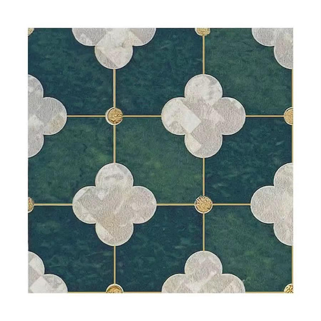 Newest Vintage Moroccan Style Dark Green Ceramic Decorative Tile 200x200 and 300x300 for Kitchen and Bathroom