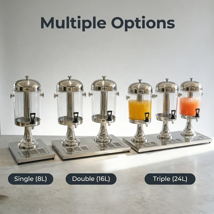 8L 16L 24L Stainless Steel Juice Dispenser Beverage Dispenser With Tap For Party Restaurant Catering