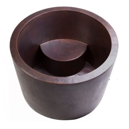 Custom Double Wall Hammered Copper Antique Bathtub OEM Manufacturer ELEGANT GALLERY Model AEPG-TRY Eco-Friendly Durable Tub
