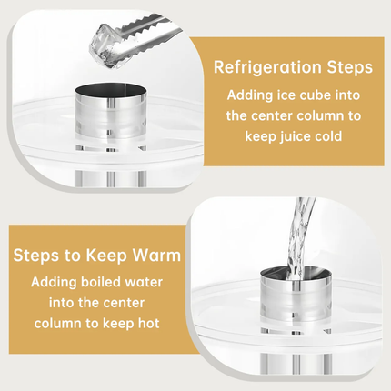 Buffet Machine Juice Dispenser Stainless Steel Beverage Machine With Base