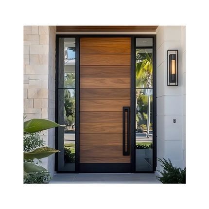 High End Aluminum Villa Entrance Gate Modern Carved Design Anti Rust Main Door