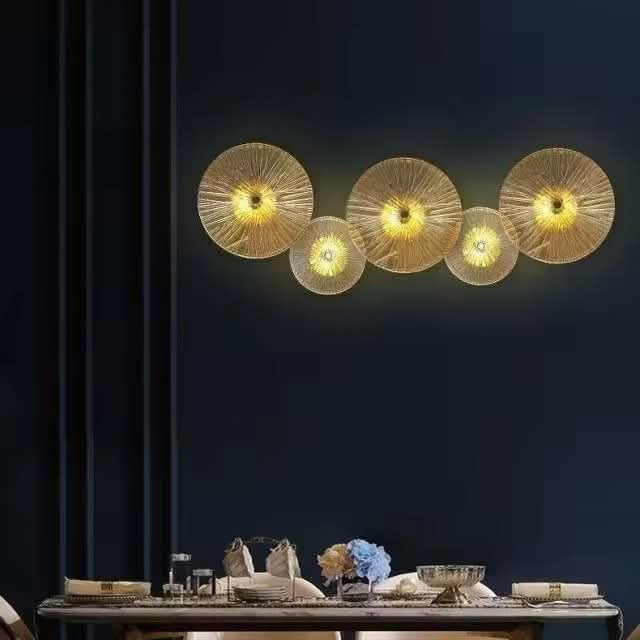 Popular Hotel Wall Lamps Interior Round Glass Indoor Designer Nordic Decorative Bedroom Lights Luxury Wall Lamp
